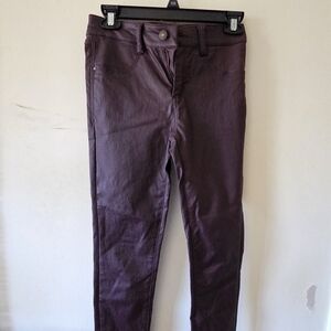 5/$20 Purple Skinny Faux Leather Pants